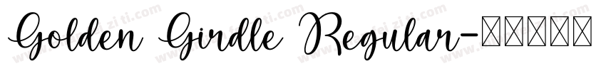 Golden Girdle Regular字体转换